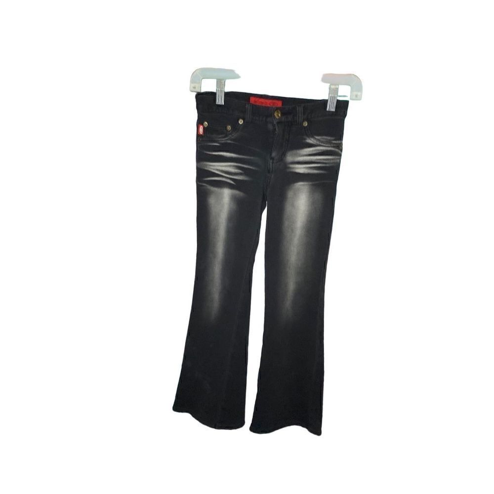 Let me b yeah, girls black boot cut jeans size 10